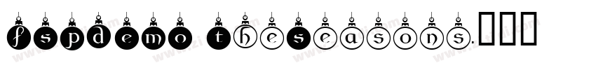 FSPDEMO TheSeasons字体转换
